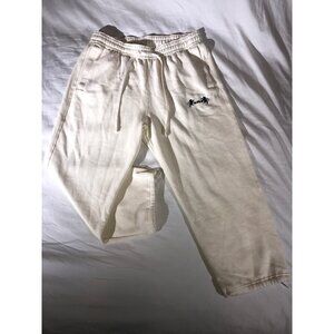 Nike Men's Lebron James Cream/ Beige Cotton  Blend Joggers Sweatpants